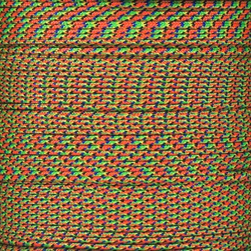Paracord Planet 95lb Paracord – 1 Strand Type I Parachute Cord for Outdoors and DIY – Virus (10 ft)