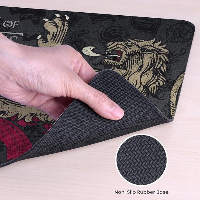 Head Case Designs Officially Licensed HBO Game of Thrones Stark, Targaryen, Lannister Graphic Art 23.62 x 11.81 x 0.12 inches (600 x 300 mm) - L Gaming Office Desk PC Keyboard Mouse Mat Pad