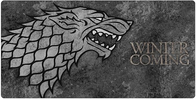 Head Case Designs Officially Licensed HBO Game of Thrones House Stark Graphic Art 23.62 x 11.81 x 0.12 inches (600 x 300 mm) - L Gaming Office Desk PC Keyboard Mouse Mat Pad