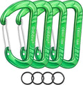 Gabbro Carabiner Clips Heavy Duty 12kN (2697 lbs), Wiregate Aluminum Lightweight Caribeener for Hammock, Hiking, Camping, Water Bottle, Dog Leash Harness, Keychains
