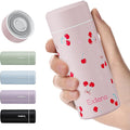 【Upgraded】Exllena Small Insulated Water Bottle 8 oz/250ml– Mini Insulated Water Bottle for Hot & Cold Drinks, Perfect Small Water Bottle for Travel, Purse...(Cherry)