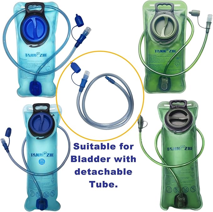 Hydration Bladder Universal Tube,Food Grade Silicone Mouthpiece,Straw Tube Length 39inches,Not Applicable to CamelBak