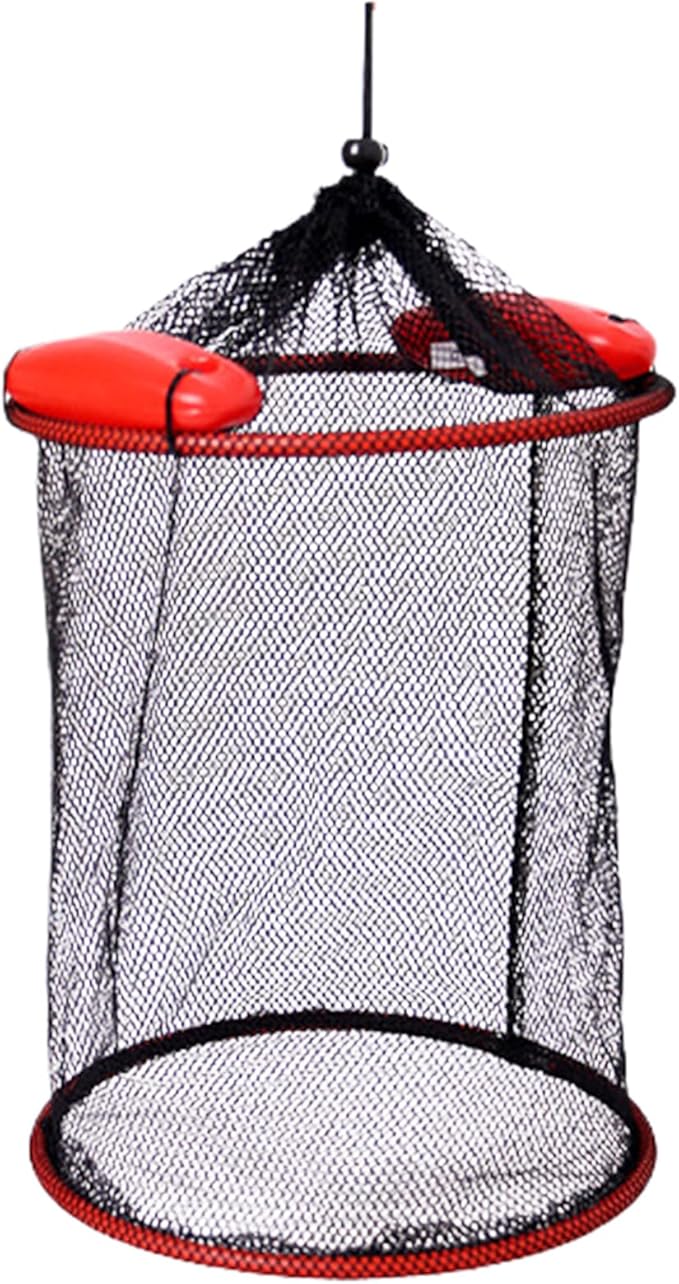 Fish Basket – 25x30cm/25x60cm/25x90cm Nylon, Portable Net Pen, Live Catch System | Perfect for Bank Fishing Activities, Boat Side Storage, Bait Preservation Needs, Outdoor Sports Gear