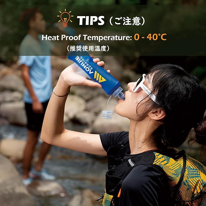 TRIWONDER Soft Flask Collapsible Water Bottles Running Bottle BPA-Free Foldable Handheld Runner Water Flask for Hydration Pack Marathon Hiking Cycling Climbing Travel (500ml/16.9oz)