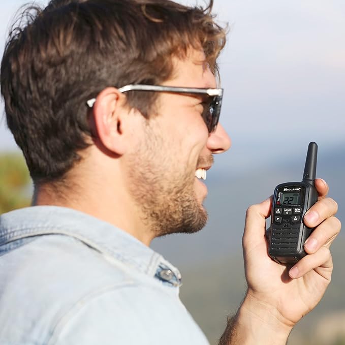Midland® T10 X-TALKER Two-Way Radios - 22 Channels - Long Range Walkie-Talkies, 38 Privacy Codes - Best Family Camping Radio - 2 Pack
