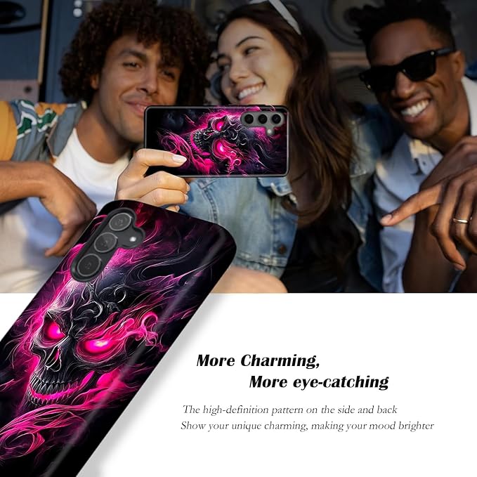 Compatible for Samsung Galaxy S25 FE 5G Case, Dual Layer Heavy Duty 2 in 1 Shockproof Protective Phone Case,Skeleton