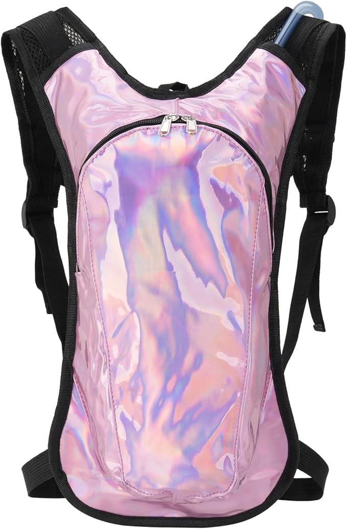 Roptat Hydration Backpack Pack with 2L Hydration Bladder - Lightweight Water Backpack Water Pouch for Women Men Running Riding Biking Music Festival