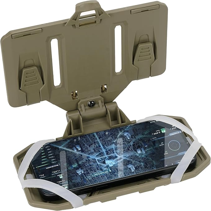 Tactical Molle Phone Holder for Plate Carrier Vest, Quick Release & Adjustable Phone Mount, Compatible with 4.7-6.7 inch Smart Phones, Durable Tactical Accessories for Outdoor Enthusiasts