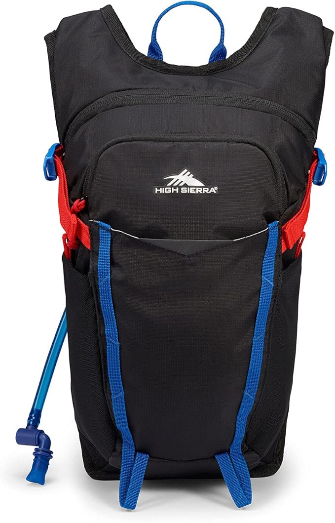 High Sierra Hydrahike 2.0 Hydration Backpack with 2L Water Bladder for Running, Hiking, Camping, or Cycling