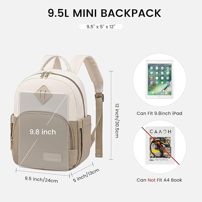 LOVEVOOK Mini Backpack for Women Light Weight Small Waterproof Backpack Purses Daily Backpack… | Light Weight