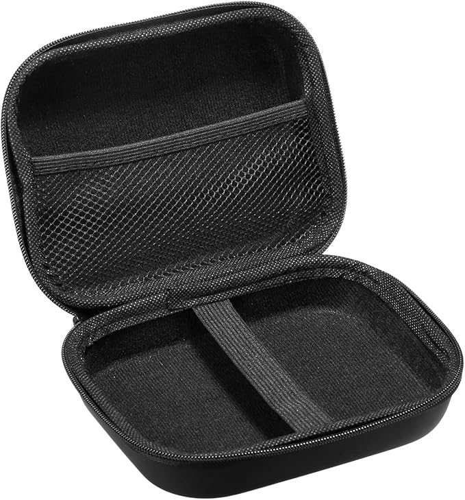 PATIKIL 6.3x5.12 Electronic Organizer Case, 1Pcs EVA Hard Waterproof Rectangle Travel Carrying Case with Zipper for Digital Multimeter, Camera, Charger Cord, Earphone, Black