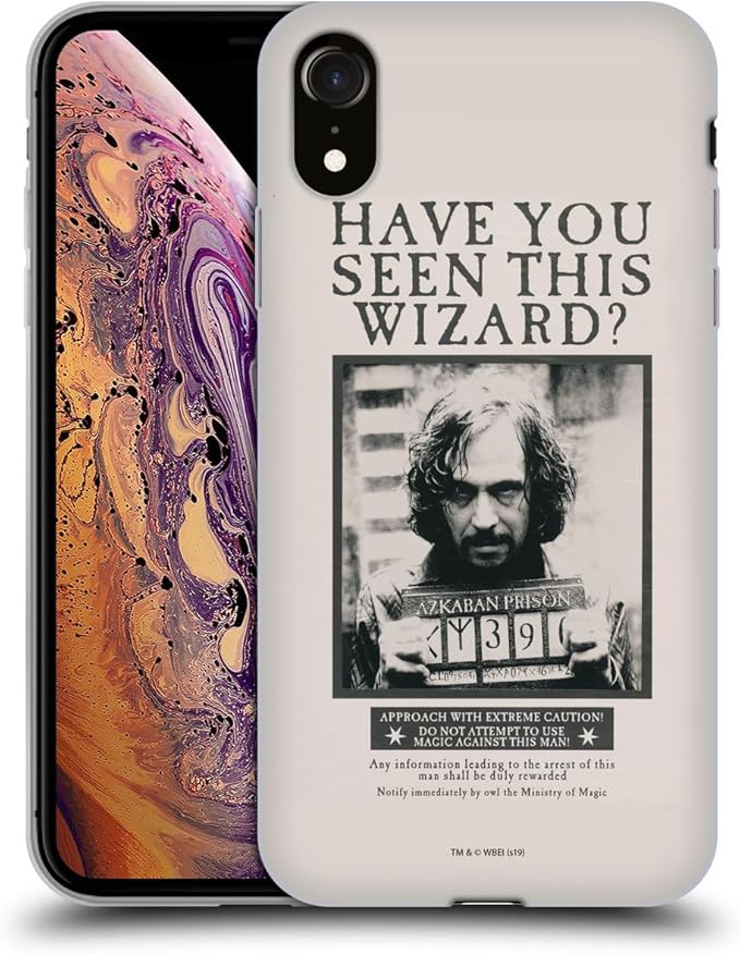 Head Case Designs Officially Licensed Harry Potter Sirius Black Poster Prisoner of Azkaban II Gel Case [Military Grade Protection] Compatible with Apple iPhone XR