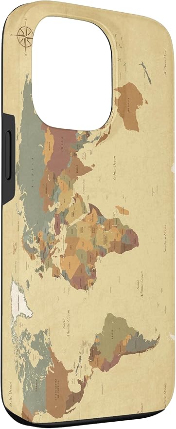 Globe Map Smartphone Cell Cover Gift World Map Pattern Phone Case for iPhone 13 Pro