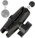 1 inch to 17mm Ball Adapter with 3.54" Medium Double Socket Arm, Compatible with RAM B Size Mounts, Fits Garmin GPS Mount and 17mm Swivel Ball Mounting Phone Holders