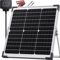 20W Solar Battery Charger & Maintainer, 12V Waterproof Trickle Charger Kit with IP68 Intelligent Controller, Overcharge & Reverse Protection for Car, Boat, RV, Motorcycle, Trailer, Truck