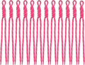 Paracord Keychain Paracord Bag Charm 12pcs Braided Nylon Rope Keychain Cord for Bag Purse Backpack Handbag