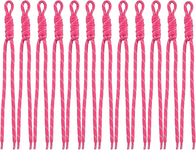 Paracord Keychain Paracord Bag Charm 12pcs Braided Nylon Rope Keychain Cord for Bag Purse Backpack Handbag