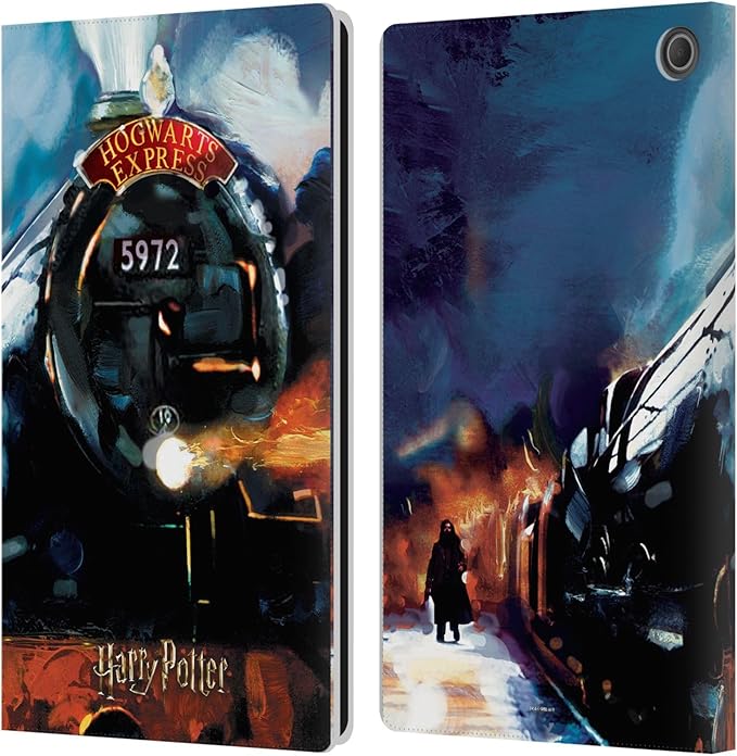 Head Case Designs Officially Licensed Harry Potter Hogwarts Express Prisoner of Azkaban II Leather Wallet Case Compatible with Amazon Fire Max 11 2023