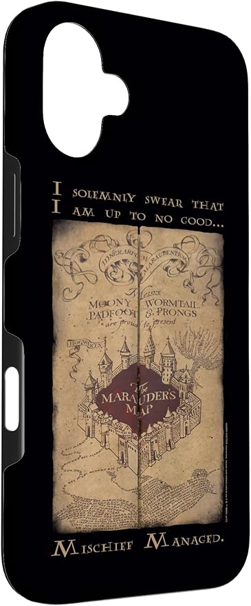 iPhone 16 Plus Harry Potter Marauder's Map Words Case