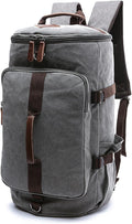 IT'SCARL Mens backpack, Large backpack for travel, Carry-on, canvas bag, 17 inch computer waterproof back pack(grey)