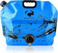 Water Jug Camping 2.1 Gallon Collapsible with Spigot, BPA Free Portable Water Pouch Foldable Water Bags for Outdoor Hiking, Travel and Emergency & Water Storage Containers (Blue-1Pcs)
