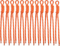 Paracord Keychain Paracord Bag Charm 12pcs Braided Nylon Rope Keychain Cord for Bag Purse Backpack Handbag