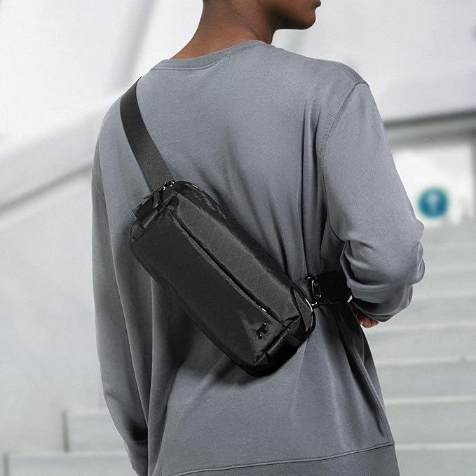 tomtoc Compact EDC Sling Bag 3L-10L, Minimalist Crossbody Bag Chest Shoulder Pack for Men Women, X-pac/Recycled Polyester