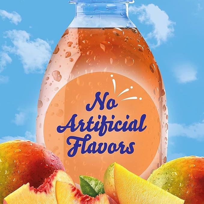 Crystal Light On The Go Peach Mango With Caffeine Drink Mix, 10-Packet Box, 0.7 OZ (Pack of 3)