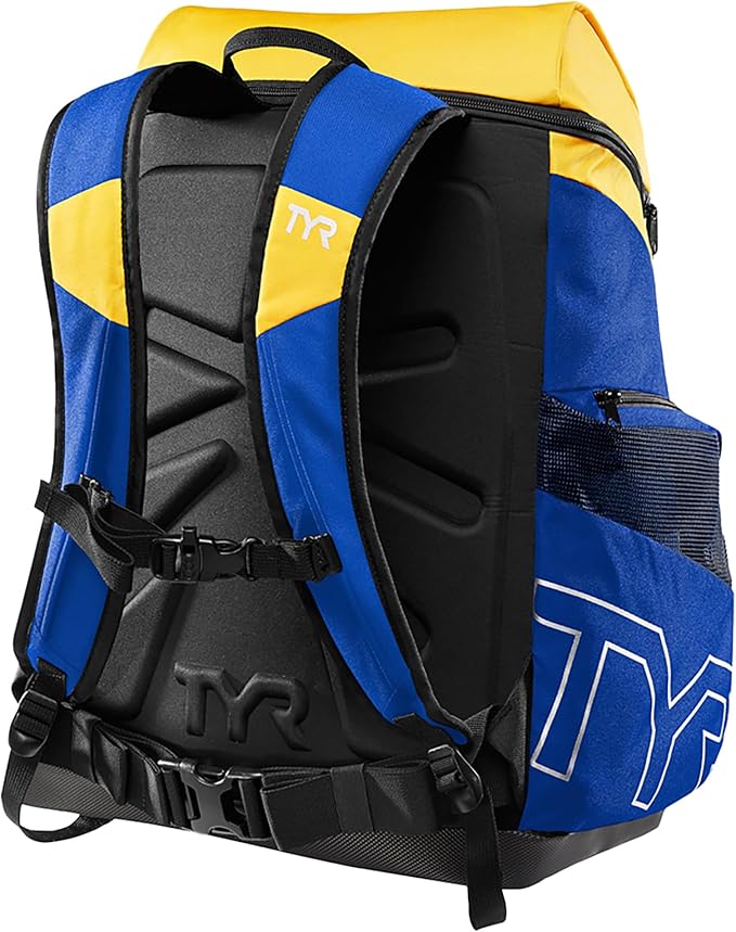 Alliance Backpack TYR Wet/Dry Athletic Gym and Pool Bag for Men and Women - Separate Wet/Dry Compartments, 45L Capacity, Ergonomic, Water-Resistant - Available in Team Colors