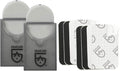 GEAR AID Tenacious Tape Mini Patches with Peel-and-Stick Adhesive to Fix Holes and Tears in Winter Gear, Down Puffer Jackets, Sleeping Bags, Tents, and Rain Gear, Black and Clear, 2 Pack