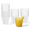 TOSSWARE NATURAL 12oz Arc - Plant Based 98mm Clear Cold Cups - Plastic Alternative for Parties, Bachelorettes, Weddings - Recyclable - Set of 100