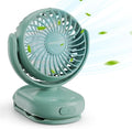 Momcozy Portable Stroller Fan with Clip | 4-Speed Mini-Fan for Carrier | Personal Fans Ultra Light 0.26lb | Gaps ≤4.5mm | Handheld Cooling | Rechargeable Rotate for Diaper Backpack/Table/Chair