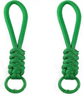 Colorful Braided Paracord Keychain, 12cm Length, Multi-Color Pack with Ring, Decorative Woven Rope Strap