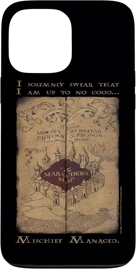 iPhone 13 Pro Max Harry Potter Marauder's Map Words Case