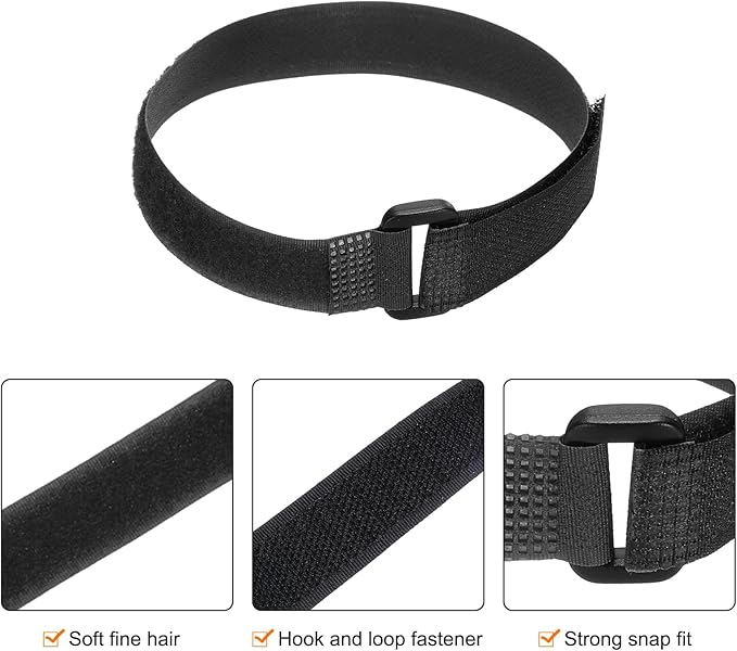 MECCANIXITY 5Pcs Reusable Battery Tie Down Straps,0.8x16" Black Nylon Multipurpose Battery Hold Down Adjustable Cinch Strap Hook Loop Fastening Tie for Quadcopters FPV RC Drone Boat Car