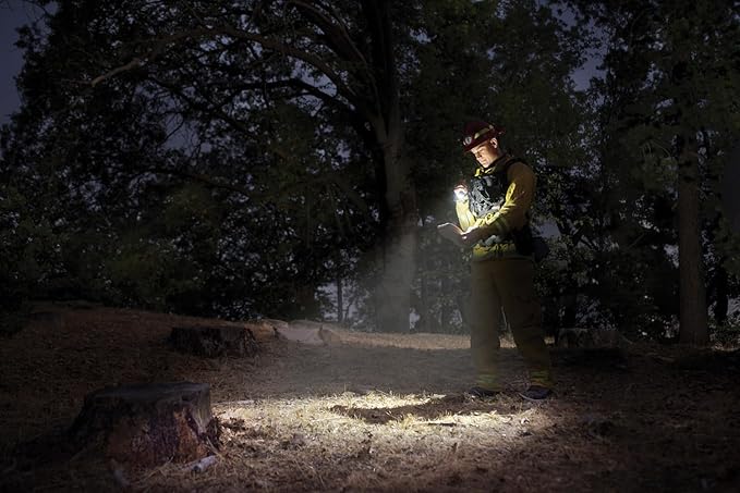 MagLite Mini LED 2-Cell AA Flashlight – High-Powered Compact LED Light with Multi-Mode Function, Water-Resistant Aluminum Build, Adjustable Beam, Includes Batteries & Holster – Black