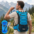 Miracol Hiking Hydration Backpack with Bladder: 2L Water Reservoir for 8H Hydration - Insulated Keep Water Cold 4 Hours - Adjustable Straps Comfortable for Day Hiking/Cycling/Half Marathon (Blue)