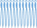 Paracord Keychain Paracord Bag Charm 12pcs Braided Nylon Rope Keychain Cord for Bag Purse Backpack Handbag