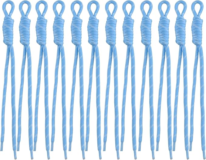 Paracord Keychain Paracord Bag Charm 12pcs Braided Nylon Rope Keychain Cord for Bag Purse Backpack Handbag