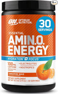 Optimum Nutrition Amino Energy Powder Plus Hydration, with BCAA, Electrolytes, and Caffeine, Tangerine Wave, 30 Servings (Packaging May Vary) (Pack of 6)