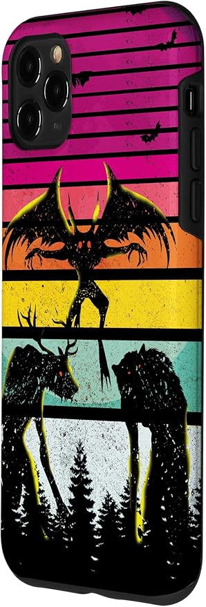 Cryptkin Cute Mothman Cryptid Map Case for iPhone 11 Pro Max