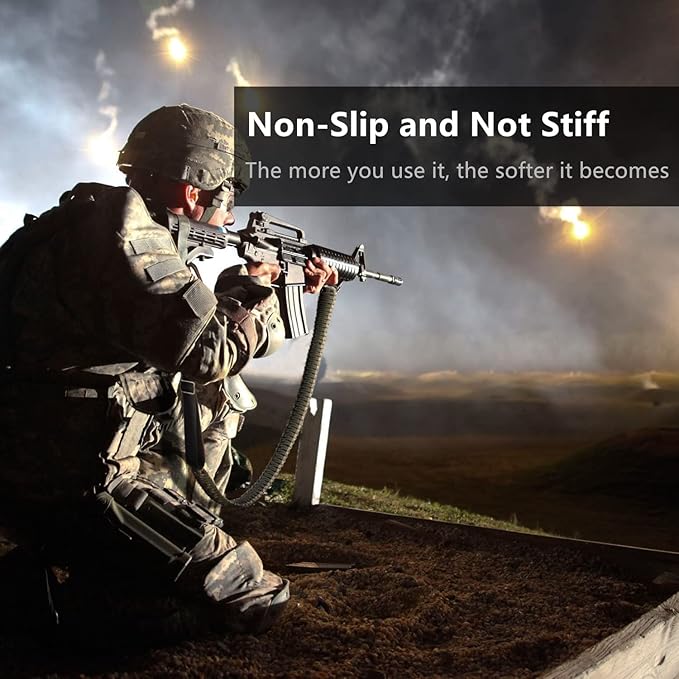 VVAAGG Two-Point Paracord Rifle Sling with Swivels, Non-Slip Gun Sling with Adjustable Length Strap