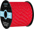 Reflective Paracord 240lb - Diameter 2mm Micro Utility Cord -3 Strand Parachute Spool Cord - 100ft 200ft,Paracord for Camping,Hiking,Fishing,Outdoor and DIY