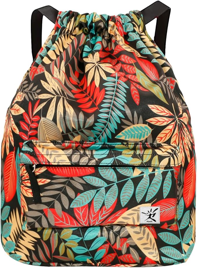 Waterproof Drawstring Bag, Gym Bag Sackpack Sports Beach Backpack for Men Women