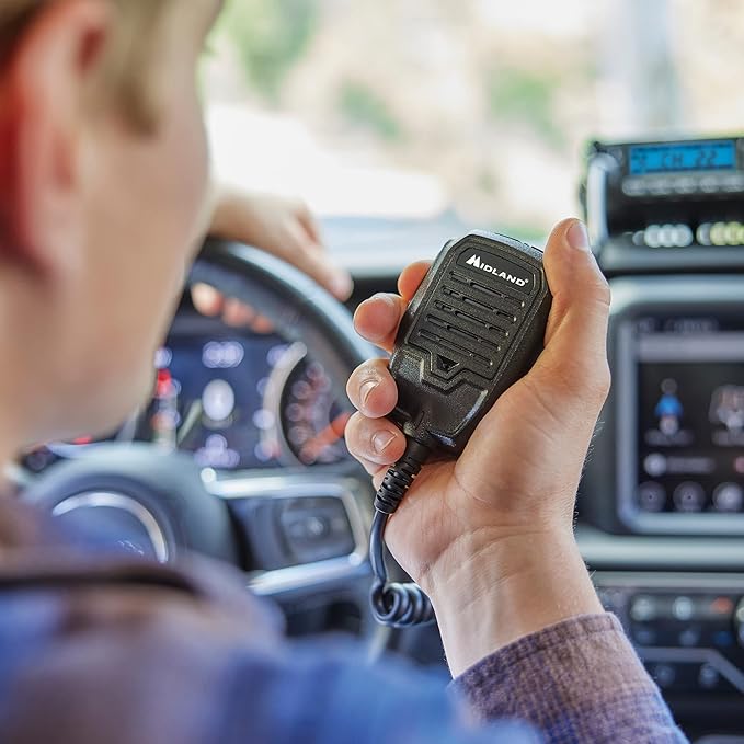Midland MXT500 50-Watt GMRS Mobile Radio - for Farms, Ranches, Overlanding, Trails, and Off-Roading - 8 Repeater Channels, Compact Design, External Magnetic Mount, 2.1dB Unity Gain Antenna