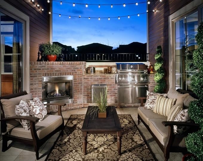 Lampat String Lights, LED 25 Light Bulbs 25Ft G40 Globe String Lights with Bulbs for Indoor/Outdoor Commercial Decor