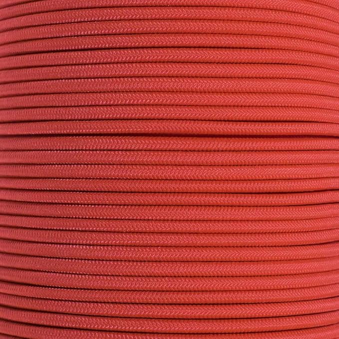 Paracord Planet 1/8-Inch Shock Cord for Replacements, Repairs, and Outdoors – Scarlet Red (10 ft)