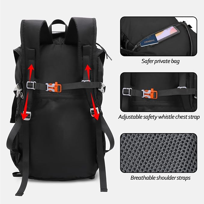 Seektop Ultra Lightweight & Packable Hiking Backpack 20L,Water-Resistant Foldable Daypack for Men Women, Compact for Hiking,Travel,Outdoor