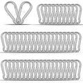 40PCS M4 Heavy Duty Carabiner Clip, 1.57Inch Snap Hook Quick Link Small Carabiner Clips,Spring Link Buckle for Fishing Camping Hammock Dog Leashes-110LBS Holding Capacity (Silver)
