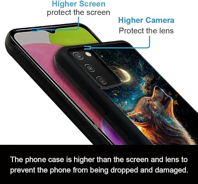 for Samsung Galaxy S20 FE Case, Star Cave Hungry Wolf Pattern Graphic Design Girl Boy Soft Silicone Hard Acrylic Shock Protection for Samsung Galaxy S20 FE